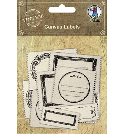 40690001 - Ursus - Canvas Label, assorted in different motifs - Canvas