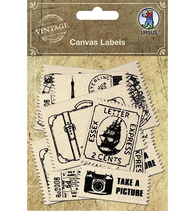 40690003 - Ursus - Canvas Label, assorted in different motifs - Canvas