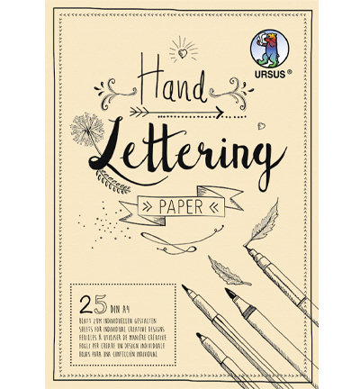 24924610 - Ursus - Handlettering Papier Creme, A4 - Handlettering creme & noir 24924610 - Ursus - Handlettering Papier Creme, A4 - Handlettering creme & noir