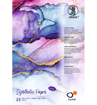 16269200 - Ursus - Synthetisch Papier Yupo Wit, A5 - 