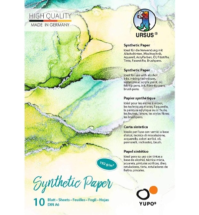 16276400 - Ursus - Synthetisch Papier Yupo Wit, A6 - 