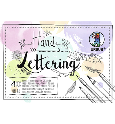 2495 64 99 - Ursus - Handlettering Papier Pastel Mix assorted, A6 - 