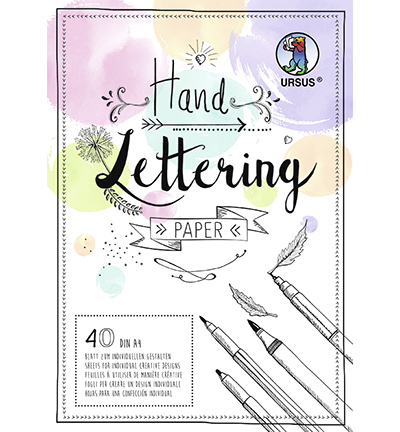2495 46 99 - Ursus - Handlettering Papier Pastel Mix assorted, A4 - 