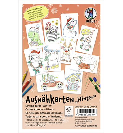2833 00 99F - Ursus - Set cartes, Hiver - 