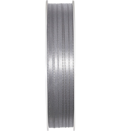 3004-003-22-50 - Halbach - Grey 50mtr x 3mm - Ruban satin