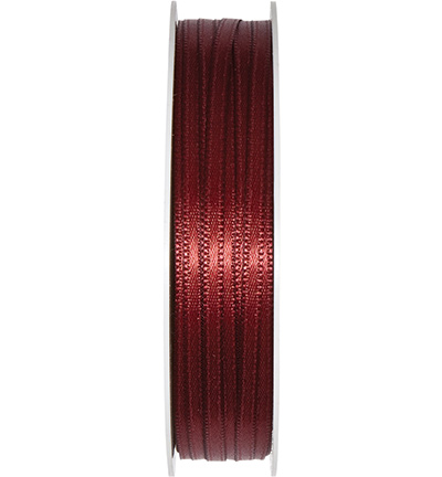 3004-003-65-50 - Halbach - Wine red 50mtr x 3mm - Ruban satin