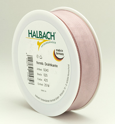 9240-025-425-25 - Halbach - Dusky Pink - Drahtkantenband 25mm