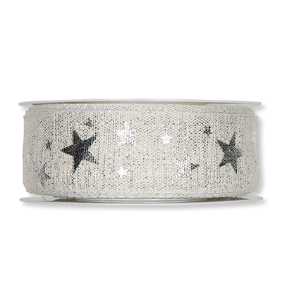 258-035-11-20 - Halbach - White/Silver - Punched Lurex Ribbon