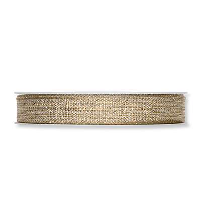 5755-015-72-20 - Halbach - Linen/Gold - Mixed Lurex Ribbon