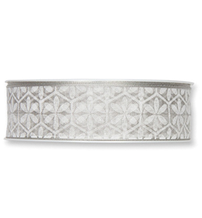 218-025-22-20 - Halbach - Flower Pattern, Light Grey - 