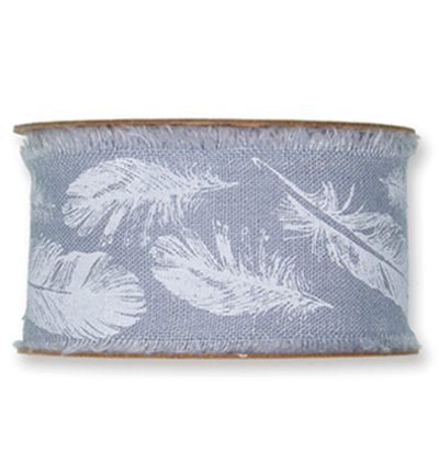 24010-040-421 - Halbach - Feathers, Dusky Blue - 