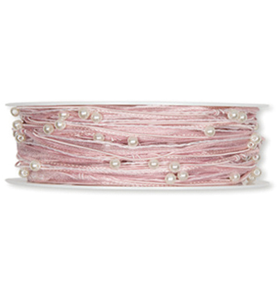 5024-005-23-15 - Halbach - Pale Rose - Organza Bead Cord