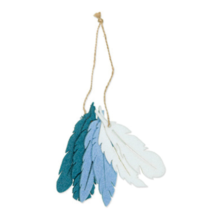 63126-100-421 - Halbach - Feathers, Dusky Blue - 