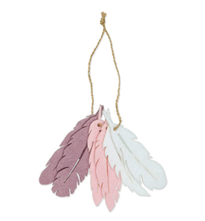 63126-100-506 - Halbach - Feathers, Dusky Lilac - Felt Deco