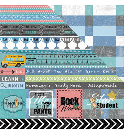 C98 005 - FabScraps - Teacher's Pet - Scrap Paper 30.4cm