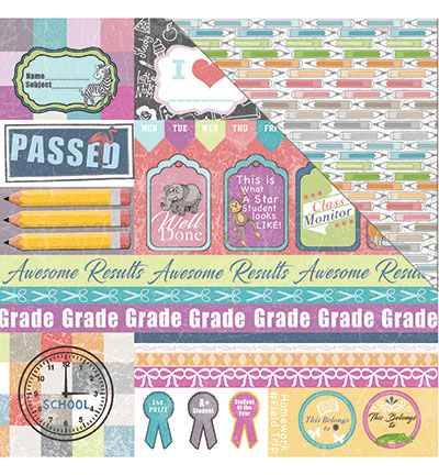 C98 007 - FabScraps - Star Student - 