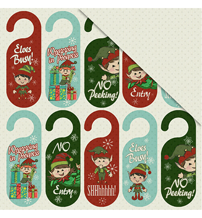 C99 007 - FabScraps - Busy Elves - 