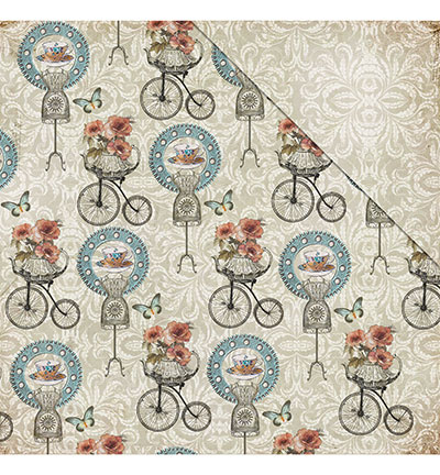 C100 006 - FabScraps - Victorian Futurism - Scrap Paper 30.4cm