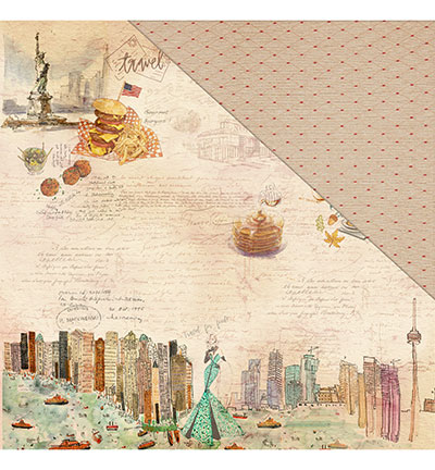 C102 005 - FabScraps - Born To Travel - 