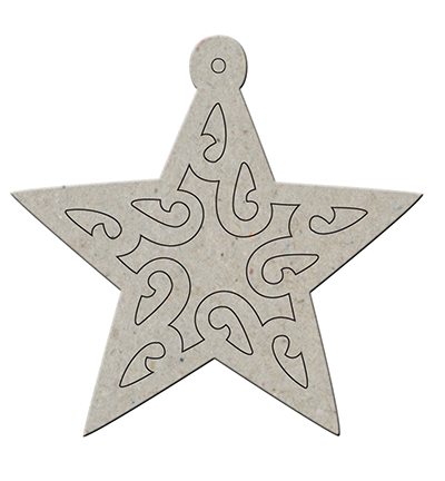 DC99 001 - FabScraps - Star (4 pages + 1 brass ring) - 