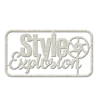 DC100 002 - FabScraps - Style Explosion - Die-Cuts Chipboard Word