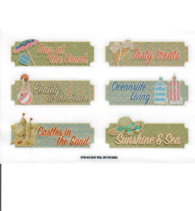 ST93 002 - FabScraps - Beach Words - FabScraps ST93 002 - FabScraps - Beach Words - FabScraps