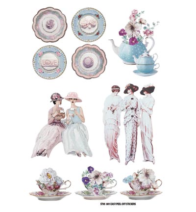 ST95 001 - FabScraps - Tea Party - FabScraps ST95 001 - FabScraps - Tea Party - FabScraps
