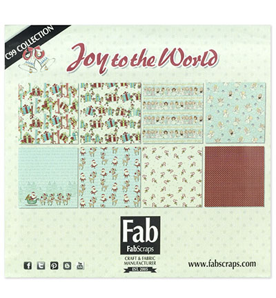 MC99 001A - FabScraps - Joy To The World Card Kit - Card Kit