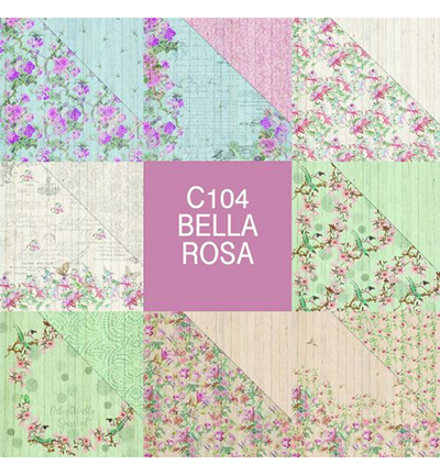 PP104 002 - FabScraps - Bella Rosa Paper Pad - 