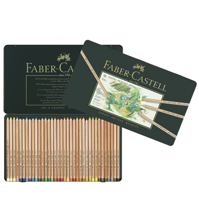 FC-112136 - Faber Castell - Etui métal de 36 - FC-PITT crayons pastels etui