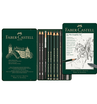 FC-112972 - Faber Castell - Set de crayons Pitt Graphite boite de 11 - Crayon papier