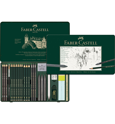 FC-112974 - Faber Castell - Set de crayons Pitt Graphite boite de 26 - Crayon papier