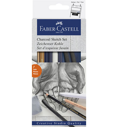 FC-114002 - Faber Castell - Set charbon - Fusain & Pitt Monochrome FC-114002 - Faber Castell - Set charbon - Fusain & Pitt Monochrome