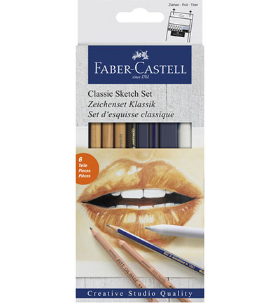 FC-114004 - Faber Castell - Set crayons couleur classic - FC-PITT Crayons pastels
