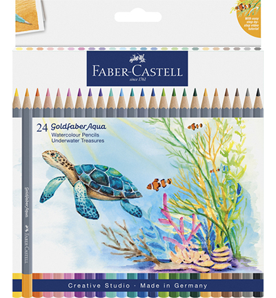 FC-114617 - Faber Castell - Aquarelpotlood FC Goldfaber - Underwater Treasures - Crayons aquarelle Goldfaber Aqua