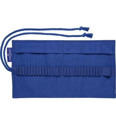 FC-114664 - Faber Castell - Etui rouleau FC coton bleu capacité 28pcs - Crayons Goldfaber FC-114664 - Faber Castell - Etui rouleau FC coton bleu capacité 28pcs - Crayons Goldfaber