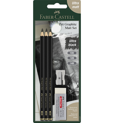 FC-115297 - Faber Castell - Set de crayons FC Pitt Graphite Mat - Crayon papier