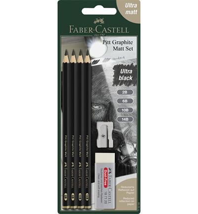 FC-115298 - Faber Castell - Set Crayon FC Pitt graphite Mat - Crayon papier
