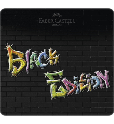 FC-116425 - Faber Castell - Crayons de couleur FC Black Ed. boite métallique - FC-Black Edition