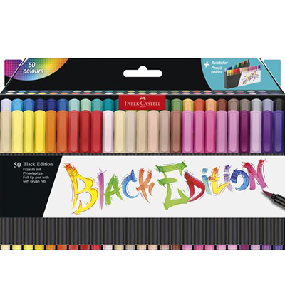 FC-116454 - Faber Castell - Brushpen FC Black Edition assorti - 