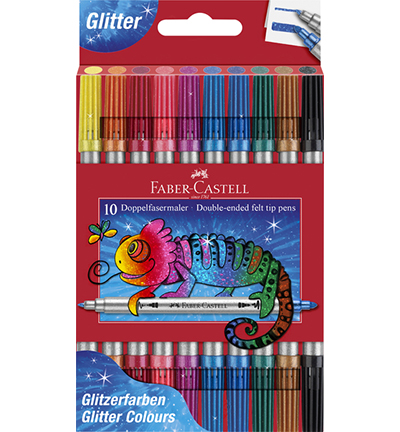 FC-151107 - Faber Castell - Viltstift FC Duo Glitter - Fineliners & feutres FC-151107 - Faber Castell - Viltstift FC Duo Glitter - Fineliners & feutres