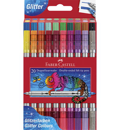 FC-151108 - Faber Castell - Viltstift FC Duo Glitter - Fineliners & feutres FC-151108 - Faber Castell - Viltstift FC Duo Glitter - Fineliners & feutres