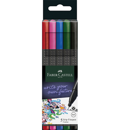 FC-151604 - Faber Castell - Feutres pointe fine Grip, Basic assorti - Fineliners & feutres FC-151604 - Faber Castell - Feutres pointe fine Grip, Basic assorti - Fineliners & feutres