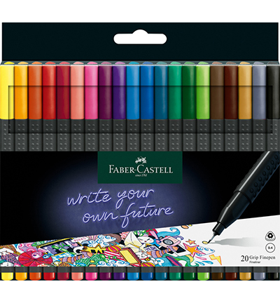 FC-151620 - Faber Castell - Feutres pointe fine Grip, Assorti - Fineliners & feutres FC-151620 - Faber Castell - Feutres pointe fine Grip, Assorti - Fineliners & feutres