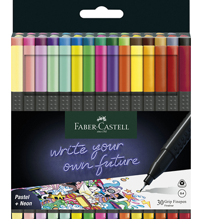 FC-151630 - Faber Castell - Feutres pointe fine Grip, Pastel, Neon, Basic assorti - Fineliners & feutres FC-151630 - Faber Castell - Feutres pointe fine Grip, Pastel, Neon, Basic assorti - Fineliners & feutres