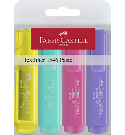 FC-154610 - Faber Castell - Surligneur Pastel Etui assorti - Surligneurs FC-154610 - Faber Castell - Surligneur Pastel Etui assorti - Surligneurs