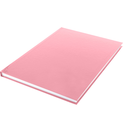 K-5352 - Kangaro - Carnet brouillon, sans ligne, couverture rigide , rouge pastel - Bloc calligraphie 