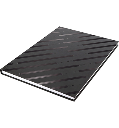 K-5584 - Kangaro - Cahier brouillon vierge couverture dure noir - Bloc calligraphie 