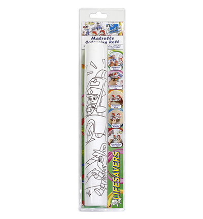 IN-8725-08-B - Info Notes - Rouleau de coloriage Creative, Premiers secours - 