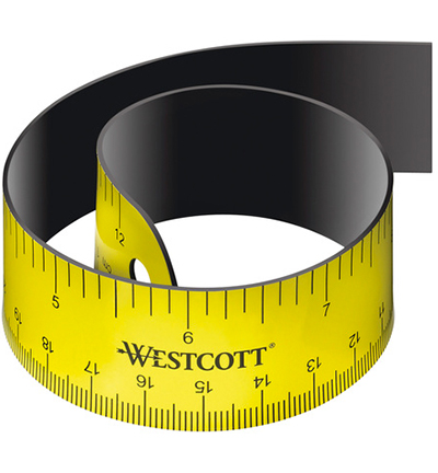 AC-E15590 - Westcott - Règle aimantée 30cm à enrouler - 